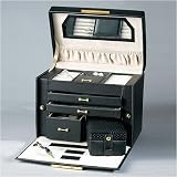 Ragar Paris Weave Jewelry Box with Four Drawers in Genuine Leather PW505