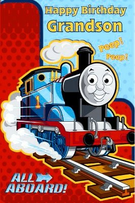 Thomas The Tank Engine - Grandson Birthday Card