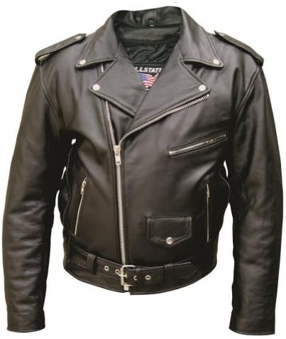 Men's AL2001 Basic M.C. jacket 40 Black