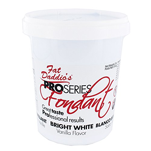 Fat Daddio's Rolled Fondant Icing Bright White 2 Pounds