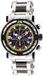 Chase-Durer Men's 224.2BY-BRA Trackmaster Pro Chronograph 2nd Edition Stainless Steel and Black Ion-Plated Watch by Chase Durer