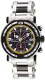 Chase-Durer Men's 224.2BY-BRA Trackmaster Pro Chronograph 2nd Edition Stainless Steel and Black Ion-Plated Watch