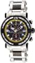 Chase-Durer Men's 224.2BY-BRA Trackmaster Pro Chronograph 2nd Edition Stainless Steel and Black Ion-Plated Watch
