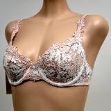Venus Ivory Sexy C Thru Floral Detail Bra #1003 sz 34A