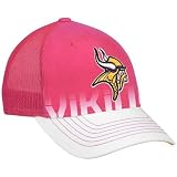 Reebok Minnesota Vikings Ladies Pink-White Breast Cancer Awareness Adjustable Mesh Hat