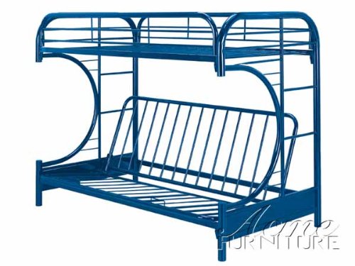 Twin Full Size Futon Blue Finish