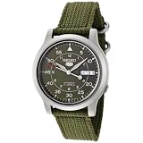 Seiko Men's SNK805K2 Automatic Green Dial Green Fabric Strap Watchby Seiko