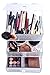JiBen Clear Acrylic 3 Tiers Makeup and Jewelry Organizer - Silver