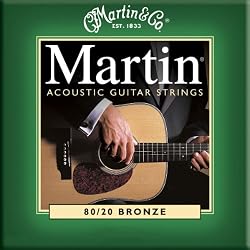 Martin M170 80/20 Acoustic Guitar Strings, Extra Light