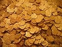 Lot of 50 Shiny Gold Doubloon Pirate Treasure Coins