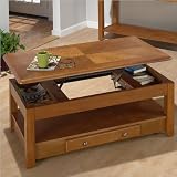 Jofran 480 Series Wood Lift-Top Cocktail , Coffee Table in Oak