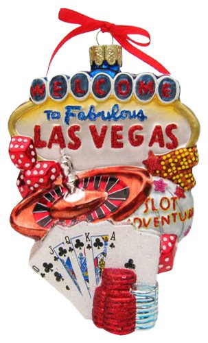 Kurt Adler C4056 Las Vegas Glass Cityscape Ornament 5-1/2-Inch 13 51qFtqRONyL