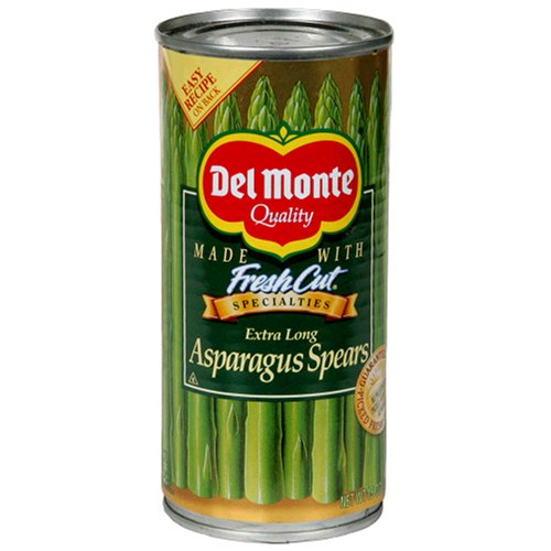 Del Monte Green Asparagus Spears, Extra Long, 15-Ounce Cans (Pack of 6)