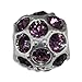 February Silver Ball with Amethyst Color Crystals title=