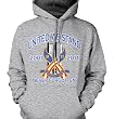 United We Stand, Never Forgotten Mens Sweatshirt, 10th Anniversary September 11th 2001, 9-11 Twin Towers Memorial Pullover Hoodie