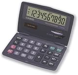 Review CASIO  / Casio Calculator Clamshell Solar/Battery Tax and Currency 10 Digit 3 Key Memory 120x73x12.5mm Ref SL210TE