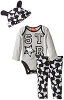 Peanuts baby-Boys 3 Piece Set Bodysuit, Pant and Cap