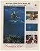 1972 Riding Manta Ray Canadian Club Whisky Photo Print Ad