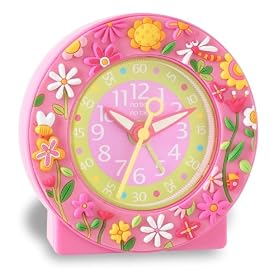 Baby Watch - Pink garden - R�veil Enfant  - Mouvement silencieux - Rose et Vert