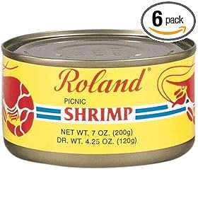Roland Picnic Shrimp, 7-Ounce Can (Pack of 6)