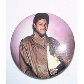 MICHAEL JACKSON VINTAGE 10980s BUTTON