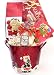 Gourmet Food : Happy Santa Bucket of Christmas Coffee (8 oz Ground), Almond Roca, Chocolates & Cookies! A Value-Priced Gift Basket!
