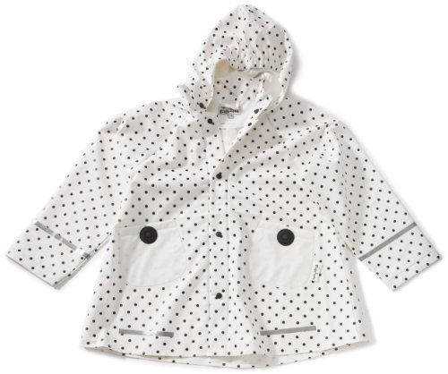 Playshoes Regen-Mantel Punkte 408566 M&auml;dchen Regenmntel, Gr. 80 Wei (wei 1) Preisvergleich
