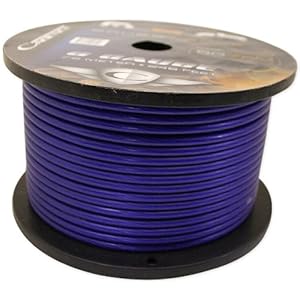 Cadence 8g75m-blue 8 Gauge 35 Foot Blue Amp Power Wire w/ Cool Cable Technology (Cut From a 246 Foot Spool)