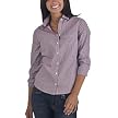 Juniors' Mossimo Supply Co. Long Sleeve Button Down Stretch Top - Red Checked