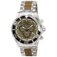 Invicta Men`s 0165 Pro Diver Collection Chronograph Wood and Stainless Steel Watch