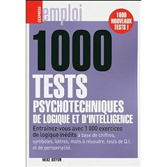 1000 tests psychotechniques de logique et d'intelligence