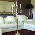 120cm KERZENLEUCHTER SILBER 5-ARMIG KERZENST�NDER KANDELABER