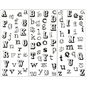 Alphabet Decal Set - Black and White