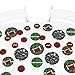 Big Dot of Happiness End Zone - Football - Baby Shower or Birthday Party Giant Circle Confetti - Party Decorations - Large Confetti 27 Count