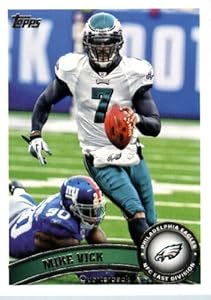 2011 Topps Football Card # 440 Michael Vick - Philadelphia Eagles - NFL Trading Card in a Protective Case!
