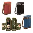 Estate Single Bottle Deluxe Wine Tote w/ Wine Service For 2 (Black/Grey)