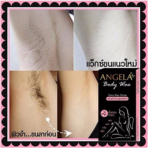 12 Boxes Angela Body Wax Remover for Legs, Underarms, Body &amp; Facial Hair 6 Sheets [Get Free Tomato Facial Mask ]