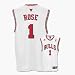 Derrick Rose Jersey: adidas White Replica #1 Chicago Bulls Jersey - X-Large