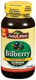 Nature Made Bilberry Fruit Extra-Count Bottles Tablets, 30 mg, 60-Count Bottles (Pack of 4)