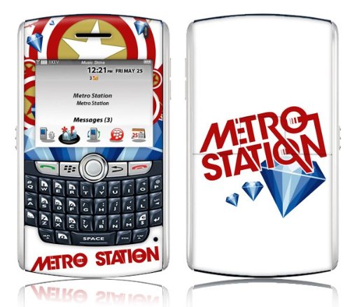  Music Skins MS-MSTA10067 BlackBerry 8800 Series- 8800-8820-8830- Metro Station- Captain America Skin