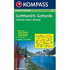 Gotthard/S. Gottardo, Grimsel, Susten, Oberalp 1 : 50 000: Wanderkarte. Carta escursionista. GPS-genau