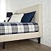 ZINUS Upholstered Button Tufted Platform Bed with Footboard, Mattress Foundation, Easy Assembly, Strong Wood Slat Support, Full