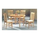 Set of 2 Contemporary Silver Finish Black Vinyl Seat Back Dining Chairs