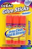 Cra-Z-art Washable Glue Sticks, Pack of 3 (11303)
