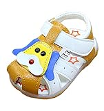 (コ-ランド) Co-land ベビーサンダル 子供靴 キッズシューズ ビーチサンダル 赤ちゃん靴 犬造型 つま先保護 夏 水泳 海 女の子 男の子 男女児 イエロー 12.5cm