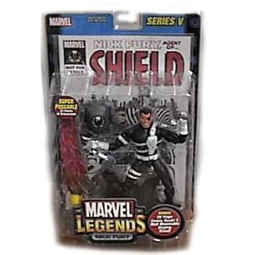 MARVEL LEGENDS 5 NICK FURY of SHIELD figure moc RARE