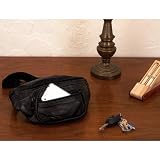 Maxam Italian Mosaic Genuine Lambskin Leather Belt Bag Five Different Zippered Areas