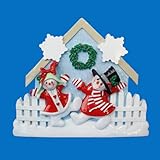 Club Pack of 12 Snowman Family of 2 Christmas Table Decor for Personalization