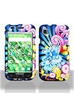Samsung T959 Vibrant Galaxy S Graphic Rubberized Shield Hard Case - Neon Fl ....