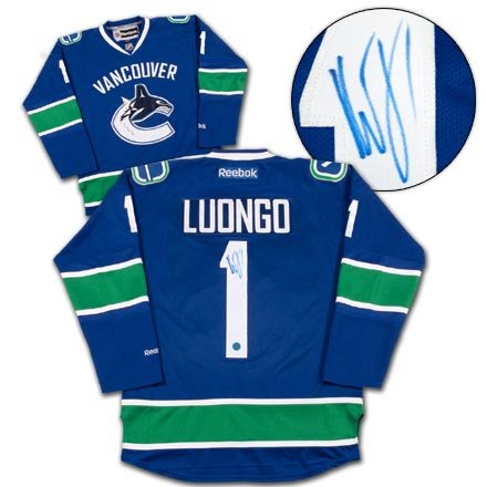 ROBERTO LUONGO Vancouver Canucks SIGNED Hockey Jersey